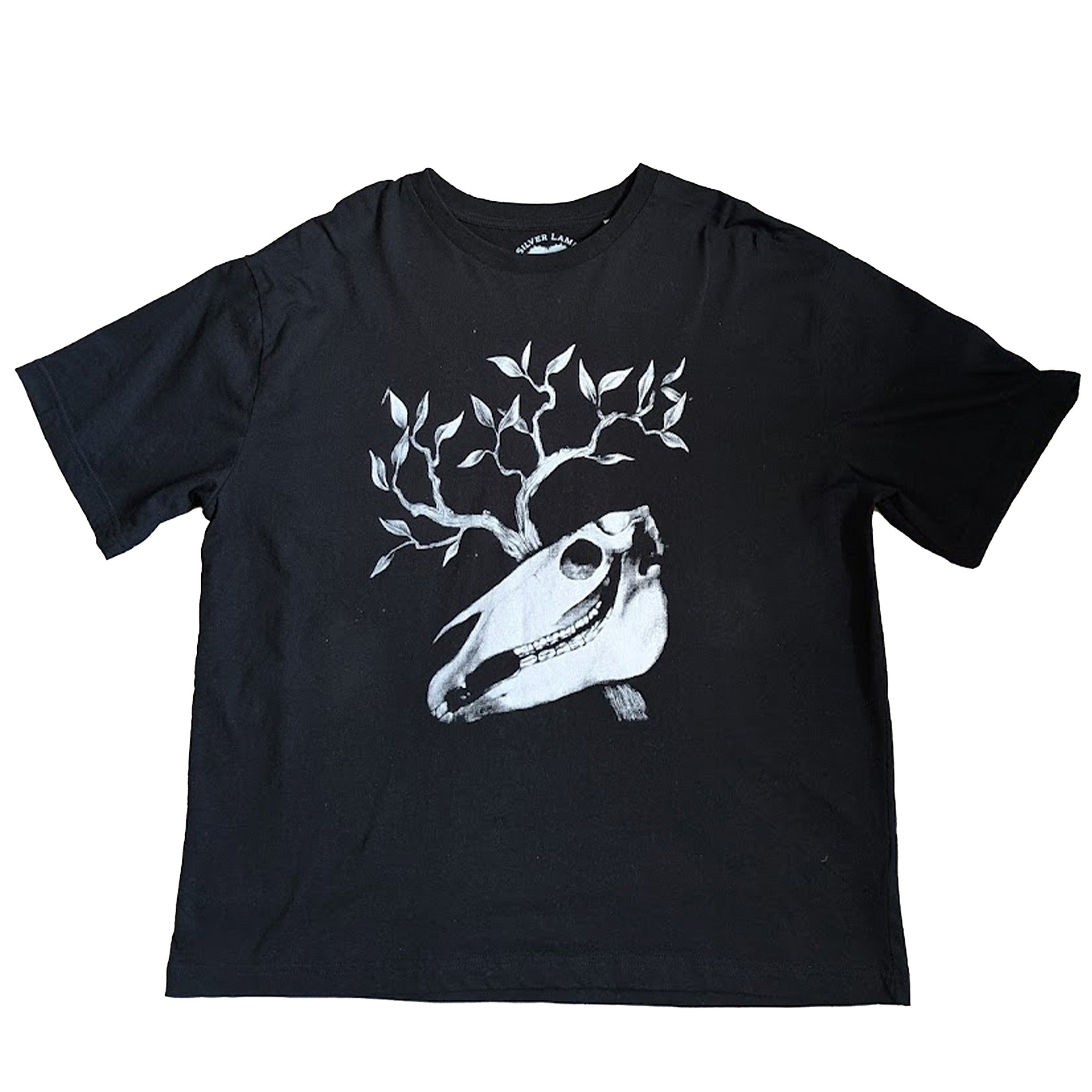 Horse Skull T-Shirt Black size L - B grade
