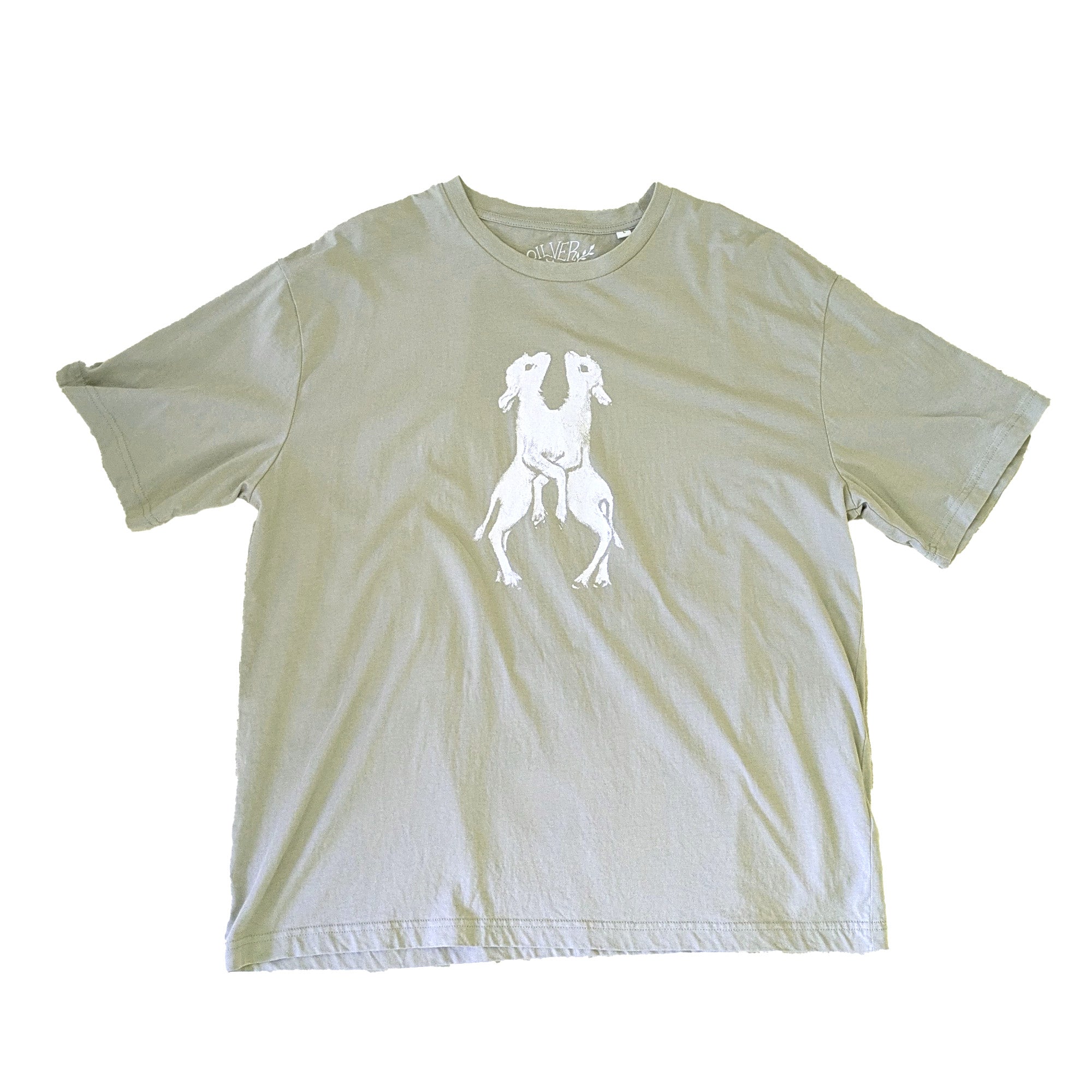 Old Style Twins Stone Grey T-Shirt Size L
